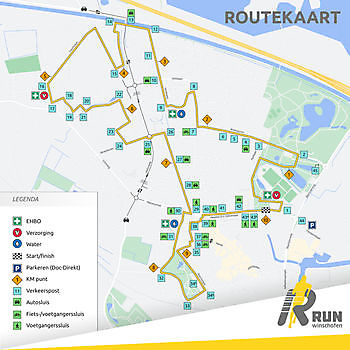 RUN Winschoten routekaart RUN Winschoten